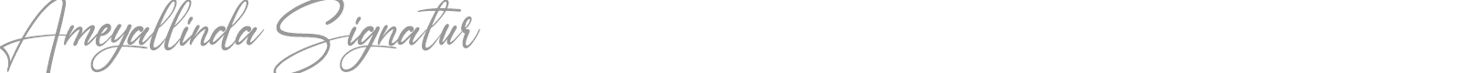 Ameyallinda Signature font preview